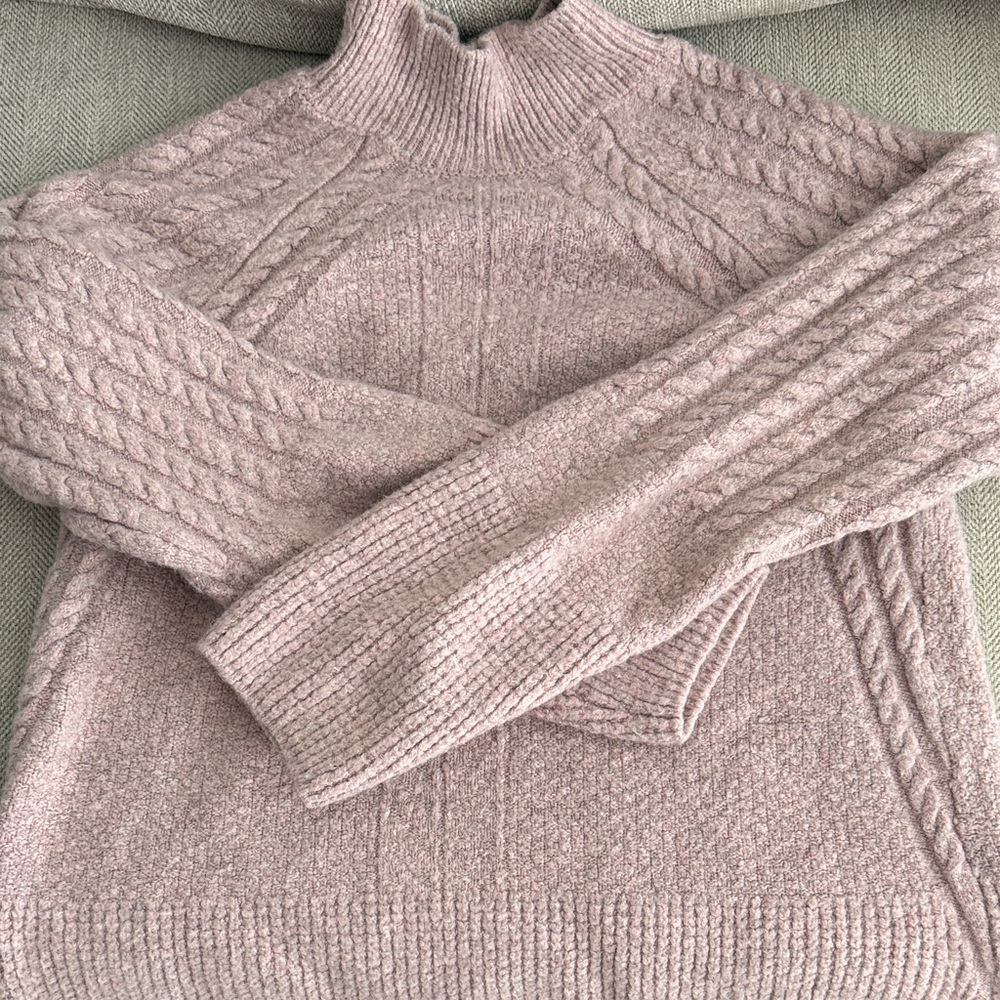 89th & Madison Women's Cowl Neck Sweater - Light Pink